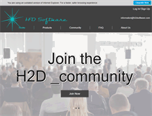 Tablet Screenshot of h2dsoftware.com